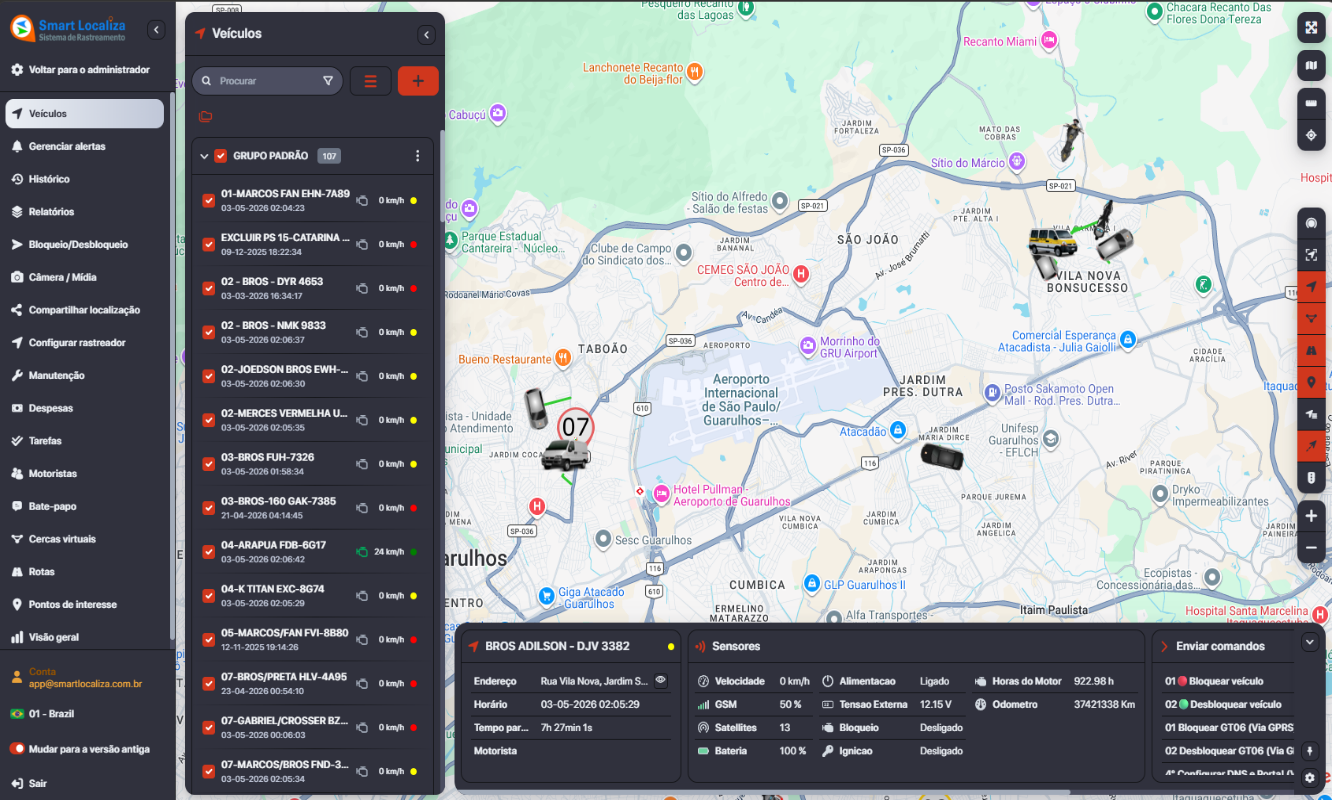 Rastreamento em Tempo Real — imagem 1